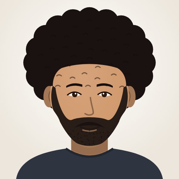 Afro hairstyle