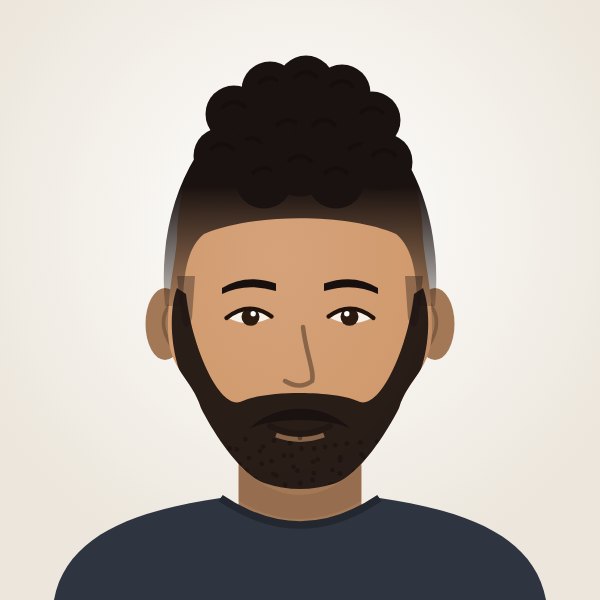 Curly Top Fade hairstyle
