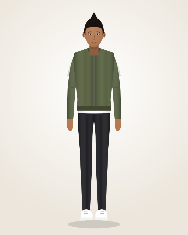 Bomber Jacket & Chinos: olive bomber over a white tee with black chinos