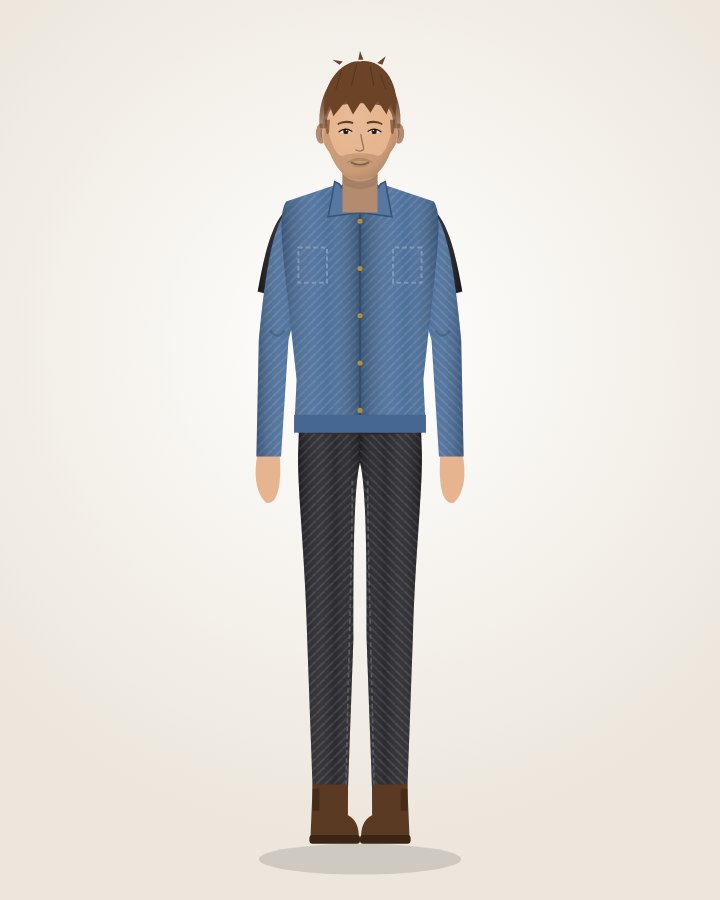 Denim Jacket, Black Tee & Black Jeans: mid-wash denim jacket over all black