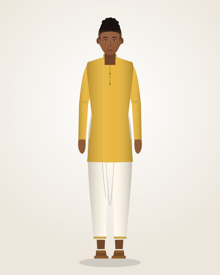 Haldi Yellow Kurta & Dhoti