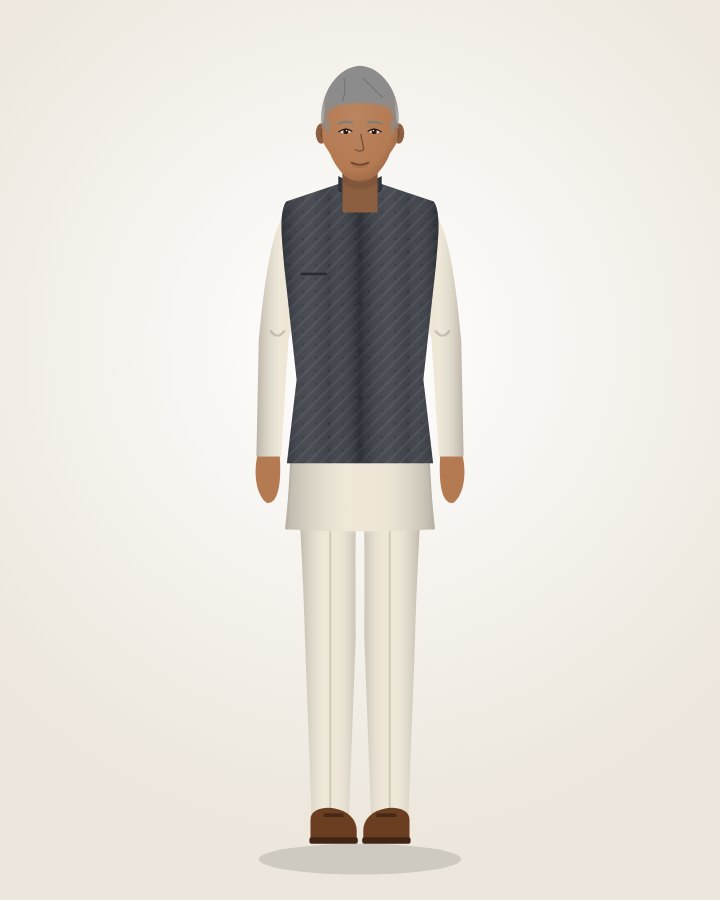 Khadi Kurta & Nehru Vest