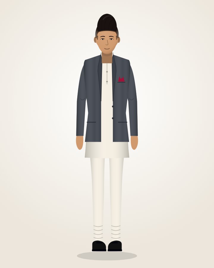 Kurta with a Blazer