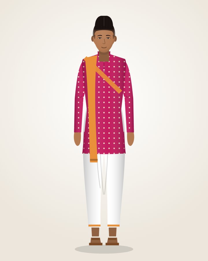 Mirror-work Navratri Kurta