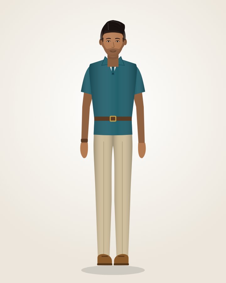 Polo & Chinos: teal polo with stone chinos