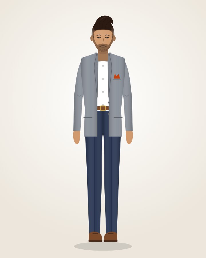 Grey Blazer, White Shirt & Chinos: grey blazer with a white shirt and navy chinos